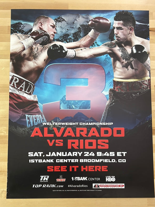 Boxing - 2015 Alvarado vs Rios Poster