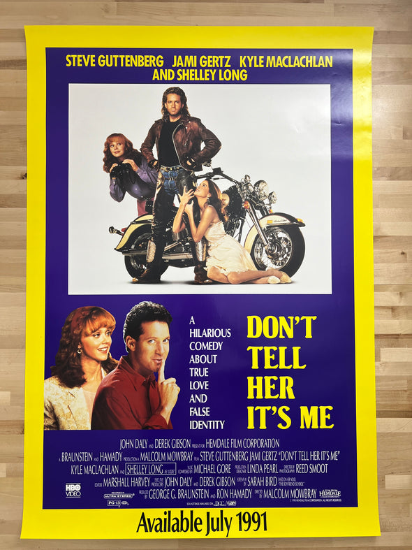 Don't Tell Her It's Me - 1990 video promo movie poster original 27x39