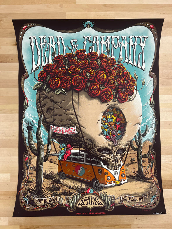 Dead & Company - 2024 Neal Williams poster Las Vegas, Nevada Sphere