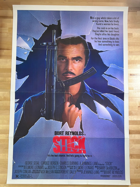 Stick - 1985 movie poster original vintage