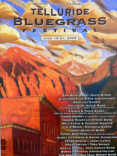 Telluride Bluegrass Festival - 2009 36th annual promo poster