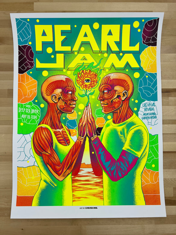 Pearl Jam - 2024 Munk One poster Las Vegas, NV MGM Grand