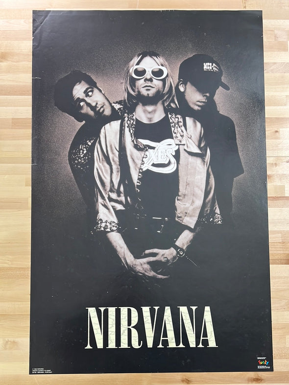 Nirvana - 1993 "portrait" poster original vintage FUNKY GIANT