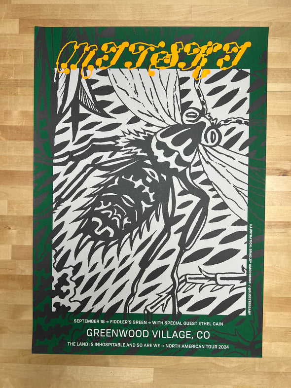 Mitski - 2024 Bradley Amorosino poster Greenwood Village, CO