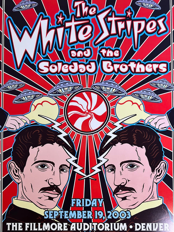 The White Stripes - 2003 Dennis Loren poster Denver, CO