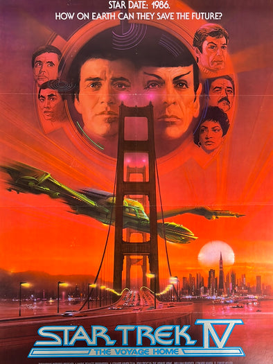Star Trek IV - 1986 The Voyage Home movie poster original vintage