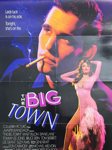 The Big Town - 1987 movie poster original
