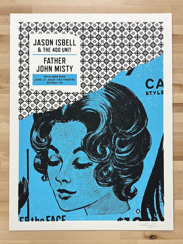 Jason Isbell - 2019 Aesthetic Apparatus poster Detroit, MI Fox Theatre