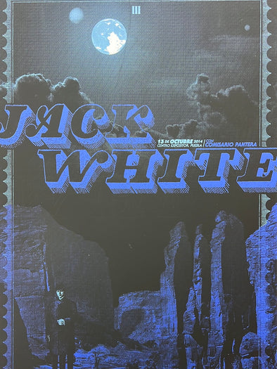 Jack White - 2014 Mercadorama poster Puebla, MX Centro Expositor