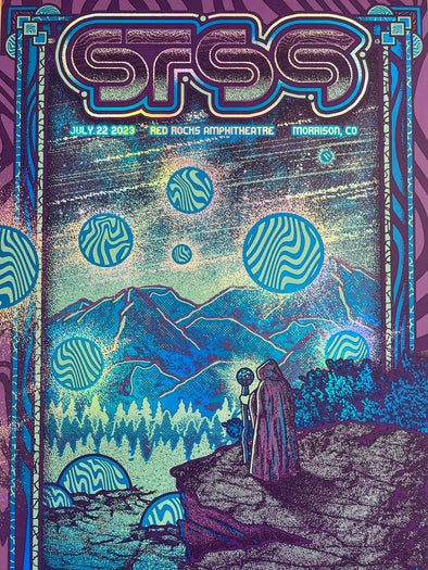 STS9 - 2023 Kory McGeehan poster Morrison, CO 7/22 Red Rocks Amphitheatre FOIL