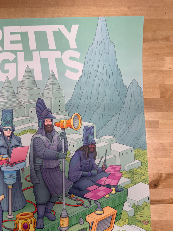 Pretty Lights - 2023 Tim Molloy poster New Orleans, LA 12/01-12/03 Mardi Gras World Ballroom