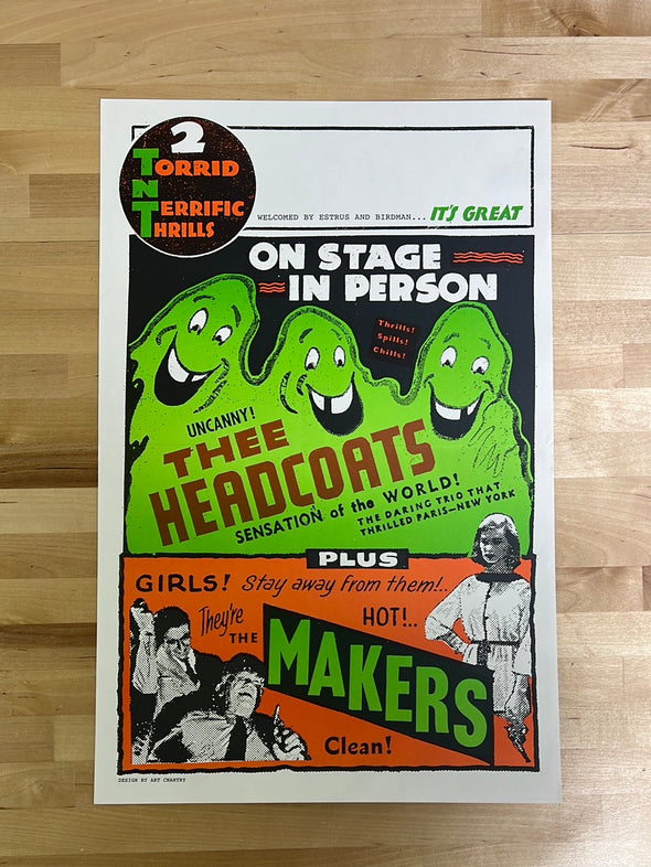 Thee Headcoats & The Makers - promo poster Estrus Records