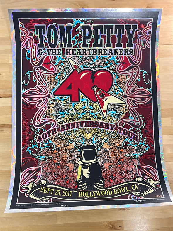 Tom Petty - 2017 Mike Dubois poster Los Angeles, CA