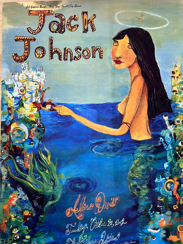Jack Johnson - 2002 Poster The Fillmore Denver, CO