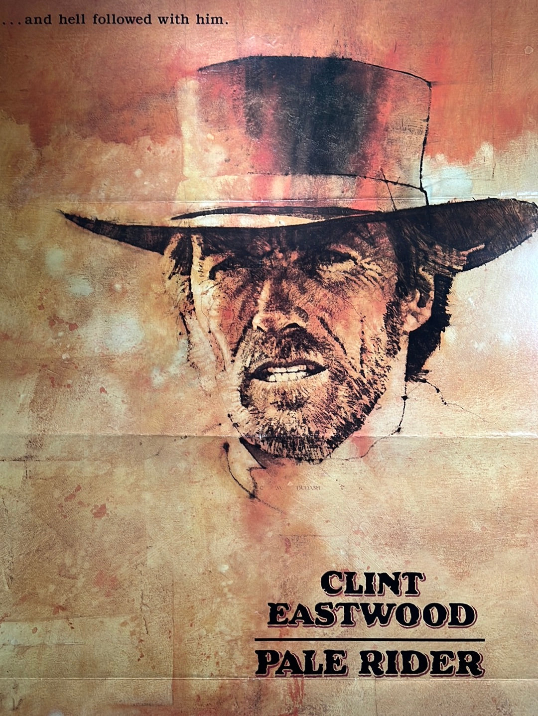 Palw Rider Pale Rider - 1985 Clint Eastwood movie poster original – Sold Out Posters