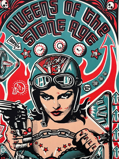 Queens Of The Stone Age - 2013 Chris Hopewell Poster Bristol, UK SSE Hydro