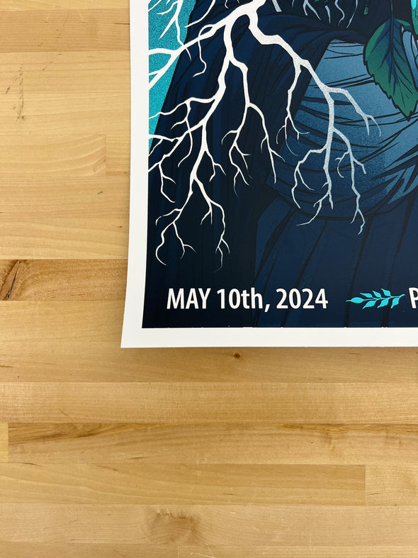 Pearl Jam - 2024 Becky Cloonan poster Portland, OR Moda Center