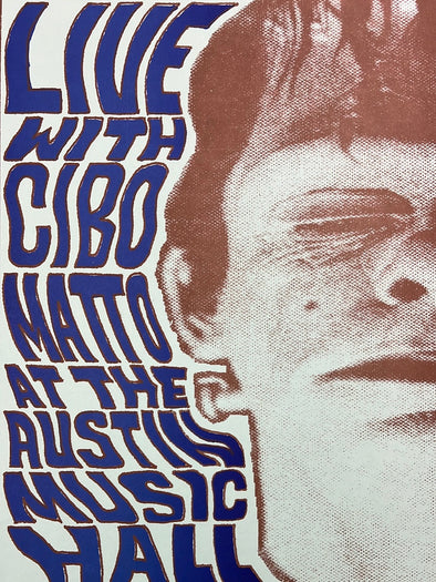 CIBO MATTO - David Means & Chris Mohrmann 1999 poster Austin, TX Austin Music Hall
