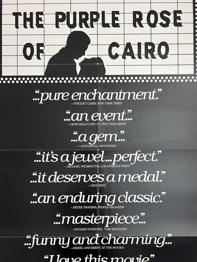 The Purple Rose Of Cairo - 1985 one sheet movie poster original vintage 27x41