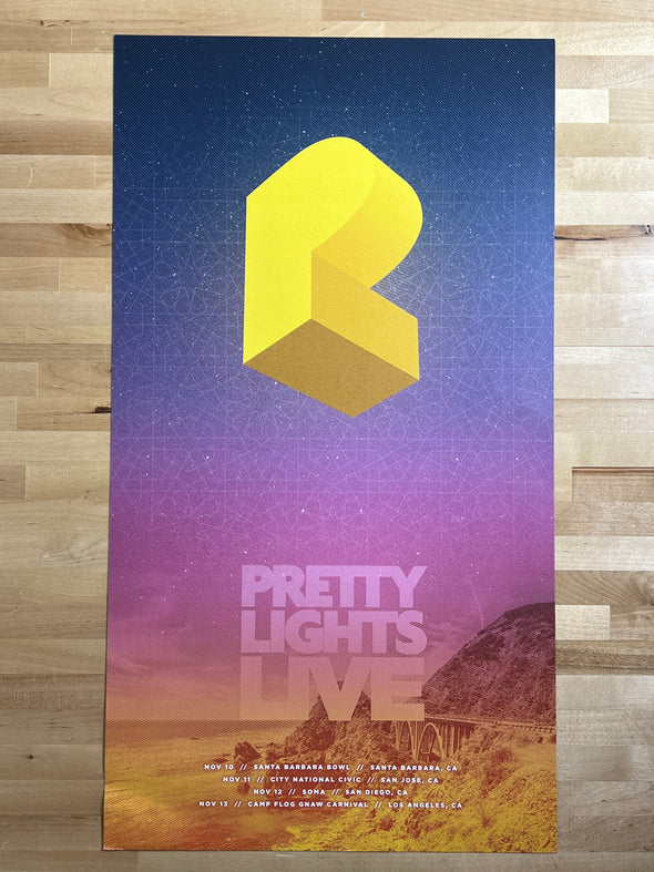 Pretty Lights - 2016 poster Live Fall Tour California run