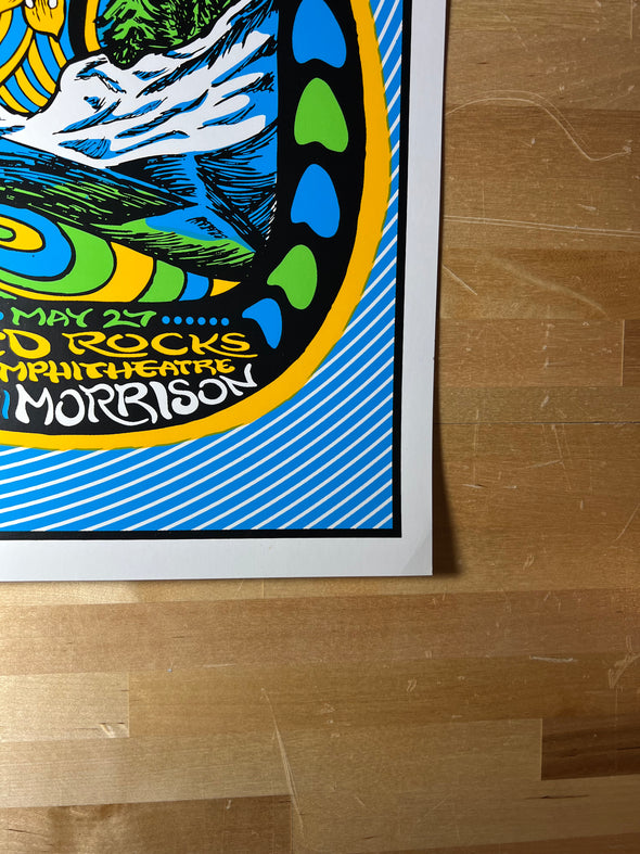 The Disco Biscuits - 2018 Nathaniel Deas poster Denver, CO Ogden Theatre - Morrison, CO Red Rocks Amphitheatre