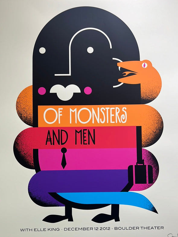 Of Monsters & Men - 2012 Dan Stiles poster Boulder, CO Boulder Theatre