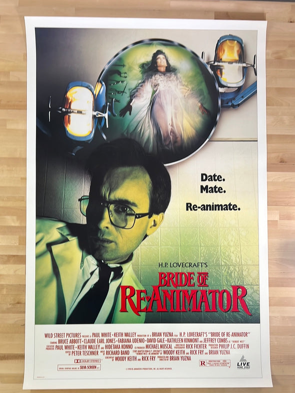 Bride of The Reanimator - 1990 movie poster original