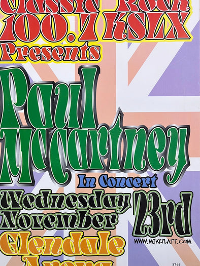 Paul McCartney - 2005 Poster Glendale, AZ Glendale Arena KSLX Presents