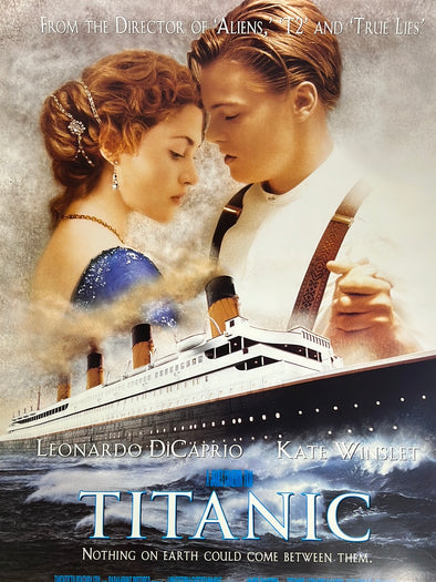 Titanic - 1997 movie poster original 27x40