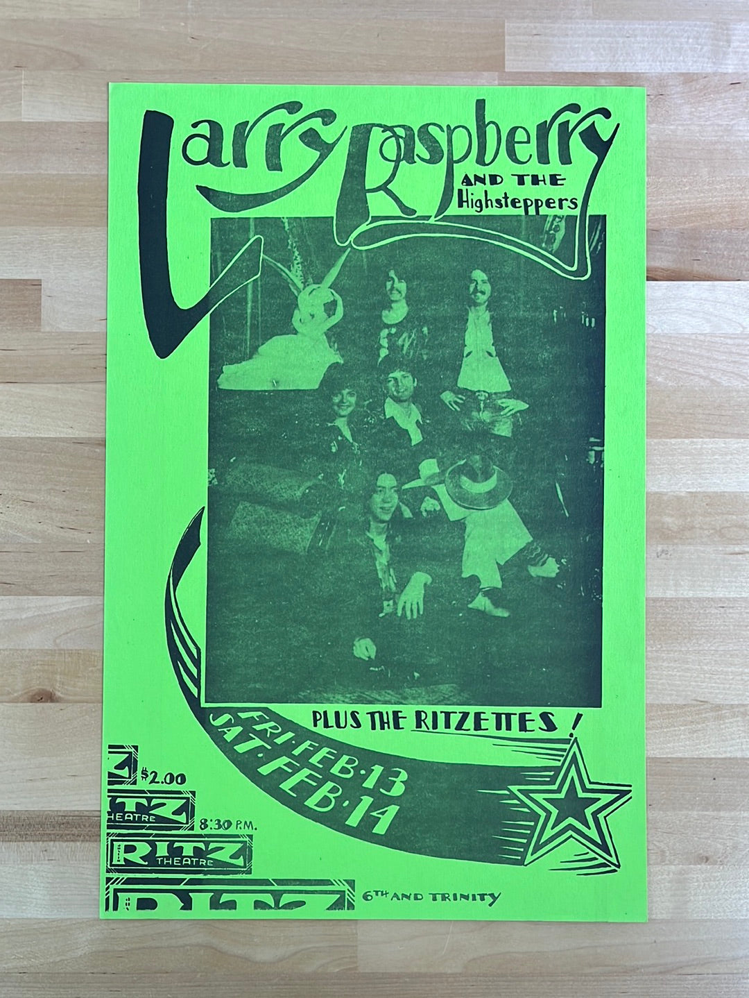 Larry Raspberry And The High Steppers - 1974 original vintage poster A ...