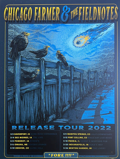 Chicago Farmer & The Fieldnotes - 2022 Tour Poster