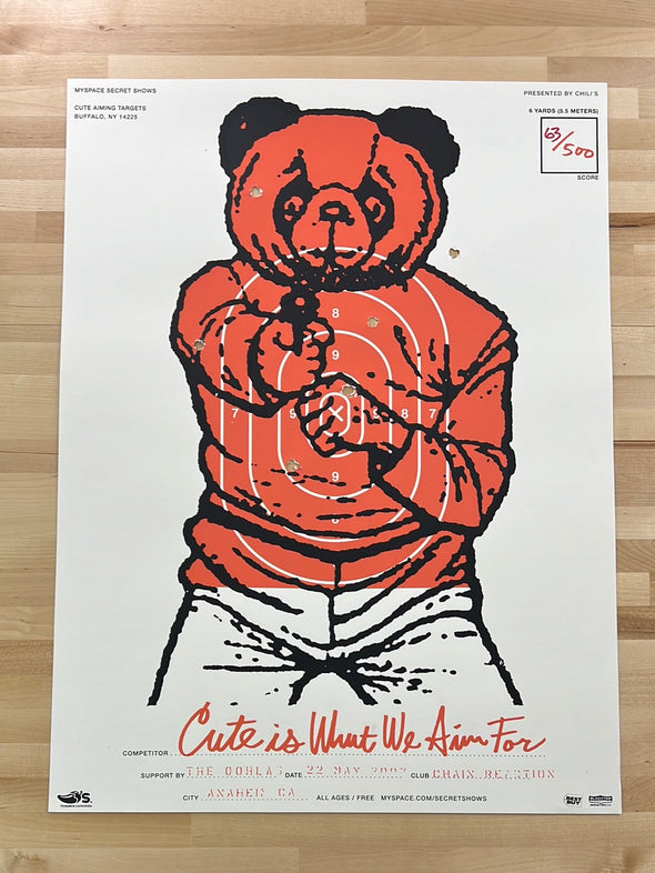 Cute is What We Aim For - 2007 Micah Smith poster Anaheim, CA
