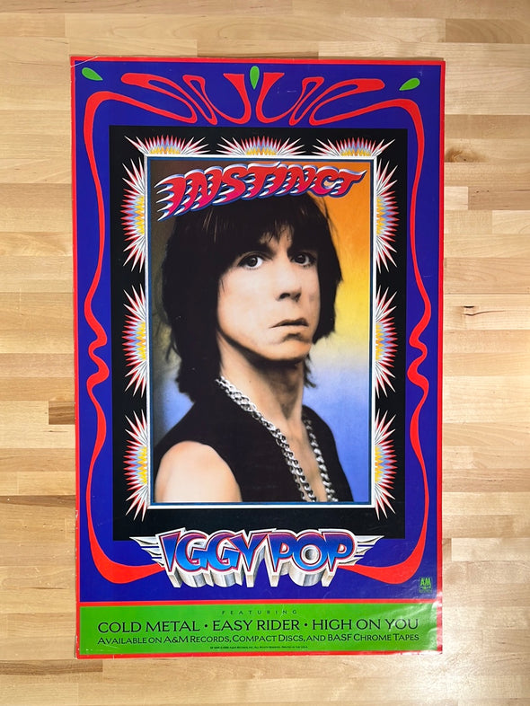 Iggy Pop - 1988 promo poster Instinct