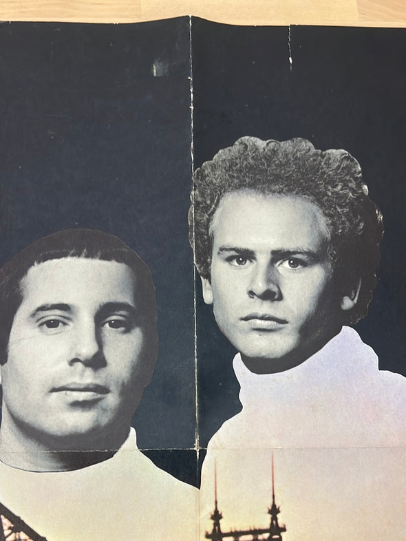 Simon & Garfunkel - 1968 Don Huntein Bookends Album Insert Poster Columbia Records