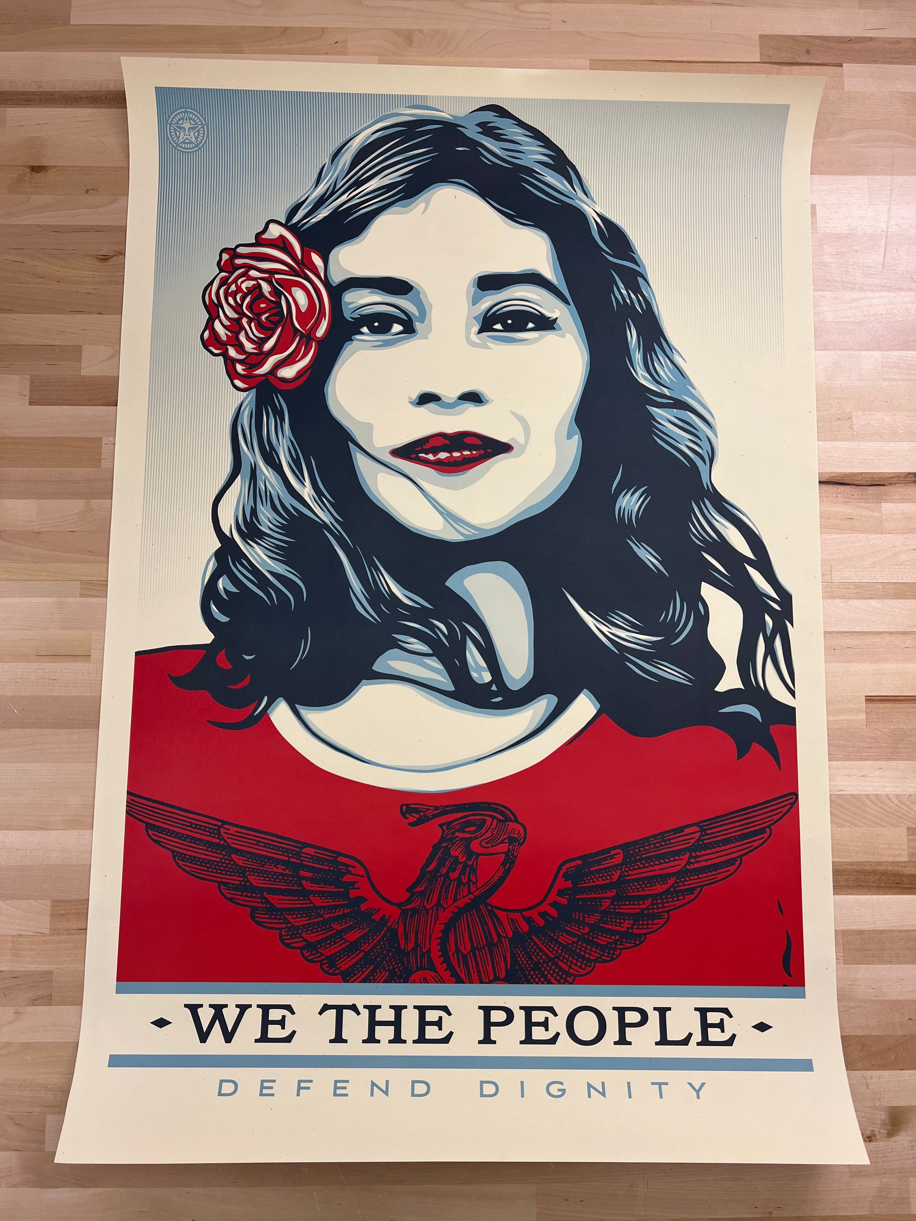 We The People Defend Dignity - 2017 Shepard Fairey poster Obey art pri ...
