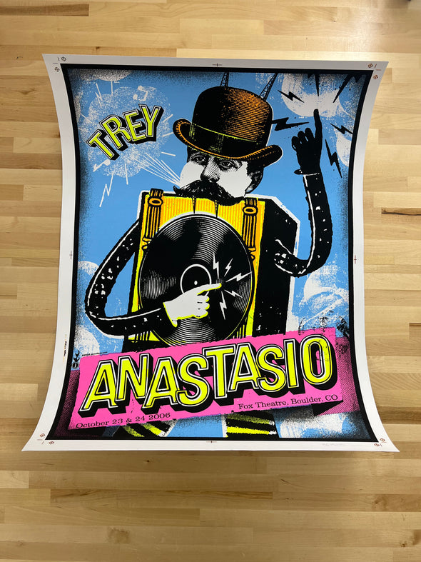 Trey Anastasio - 2006 Jay Vollmar Poster Boulder, CO 10/23-10/24 Fox Theatre