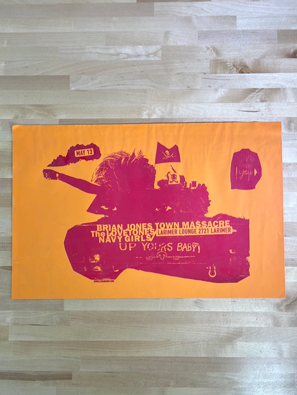 Brian Jones Town Massacre - promo poster Larimer Lounge
