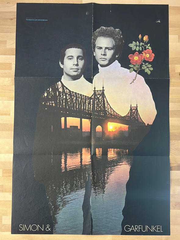 Simon & Garfunkel - 1968 Don Huntein Bookends Album Insert Poster Columbia Records
