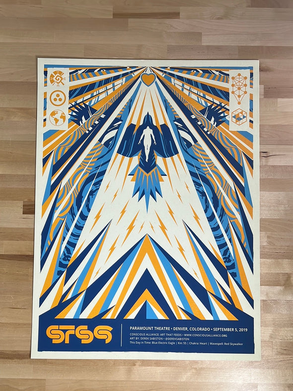 STS9 - 2019 Derek Sabiston poster Paramount Theatre Denver, CO 9/5