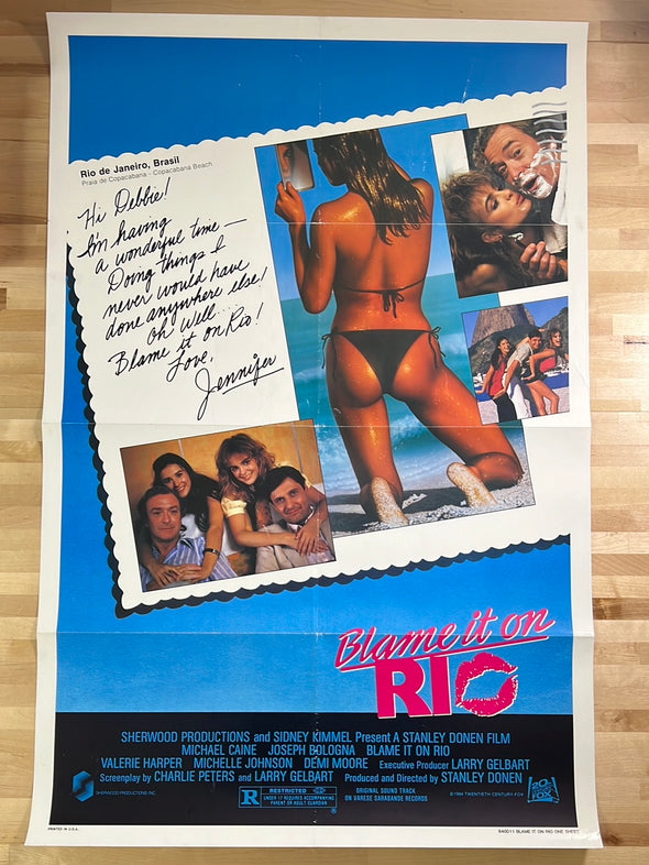 Blame It On Rio - 1984 movie poster original vintage