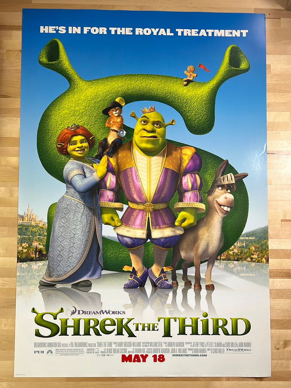 Shrek The Third - 2007 movie poster original 27x40