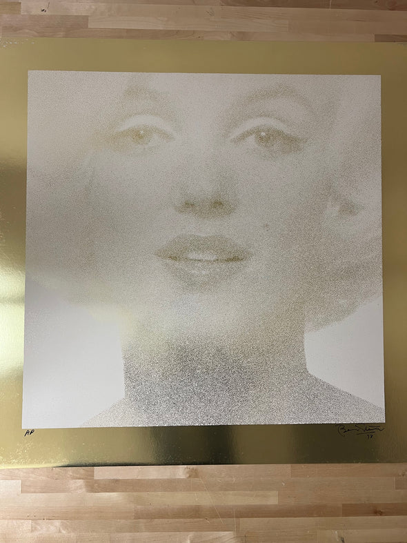 Marilyn Monroe - 1973 Bert Stern poster print Gold, Serigraph