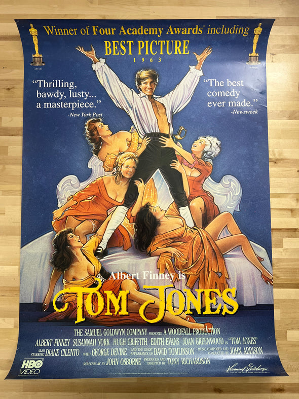 Albert Finney Tom Jones - 1990 one sheet movie poster original 27x39