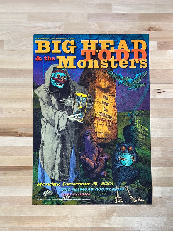 Big Head Todd & The Monsters - 2001 poster The Fillmore, Denver, CO
