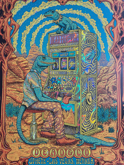 Dead & Company - 2024 Owen Murphy poster Las Vegas, Nevada Sphere FOIL Lava Edition