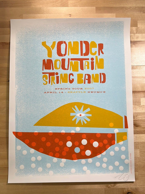Yonder Mountain String Band - 2007 Jeff Kleinsmith poster Seattle, WA