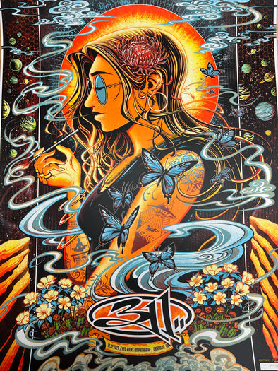 311 - 2021 Miles Tsang poster Morrison, CO Red Rocks Amphitheatre