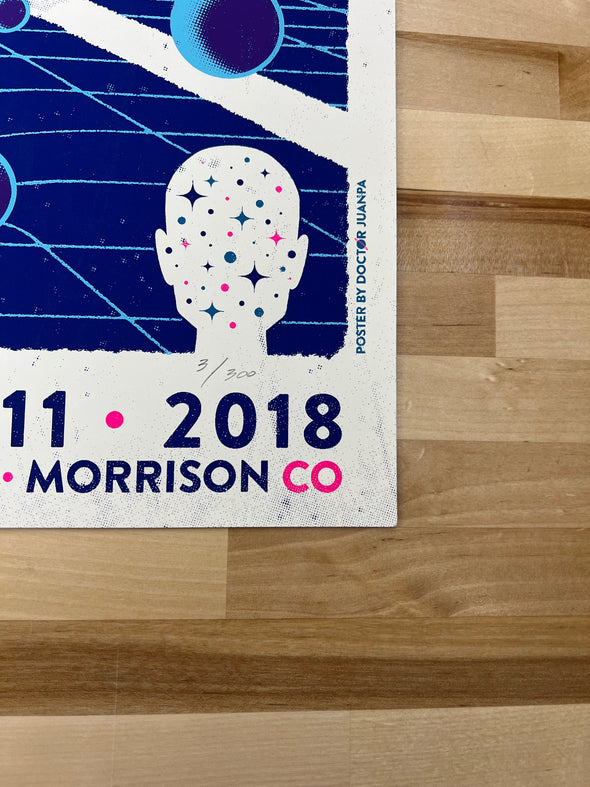 Pretty Lights - Doctor Juanpa 2018 poster Morrison, CO 8/10-8/11 Red Rocks Amphitheatre