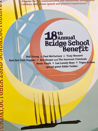 Bridge School Benefit - 2004 Poster Mountain View, CA Shoreline Amphitheatre