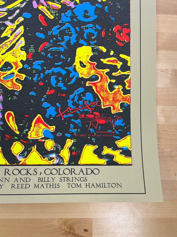 Billy & The Kids - 2021 Stanley Mouse poster Red Rocks Morrison, CO #2